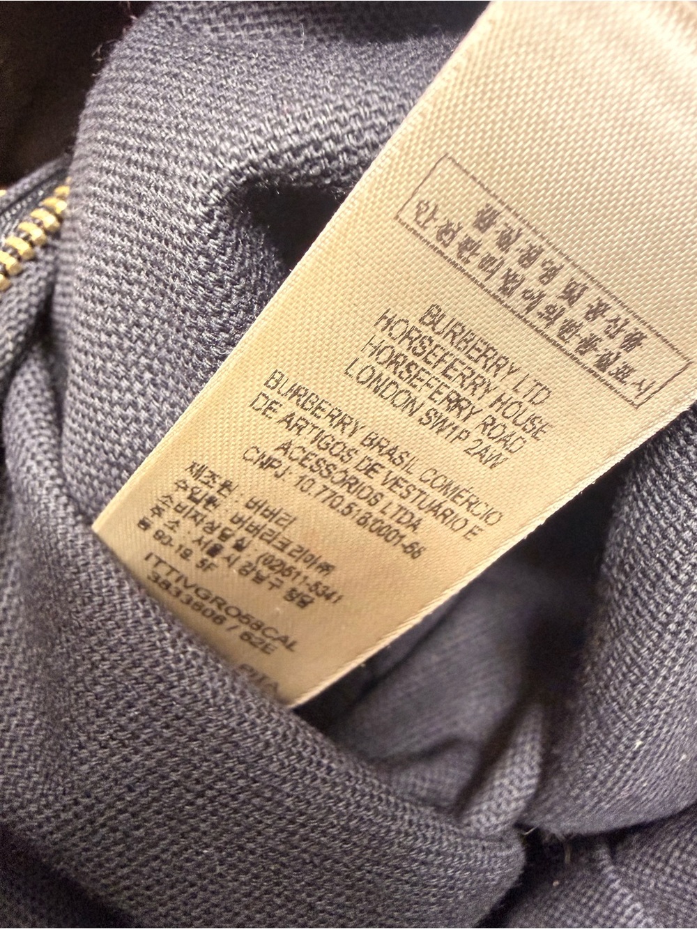 BURBERRY House Check Bowling Bag Brown Leather Handle - Picture 5 of 13
